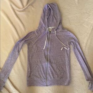 Lavender zippered hoodie from pacsun